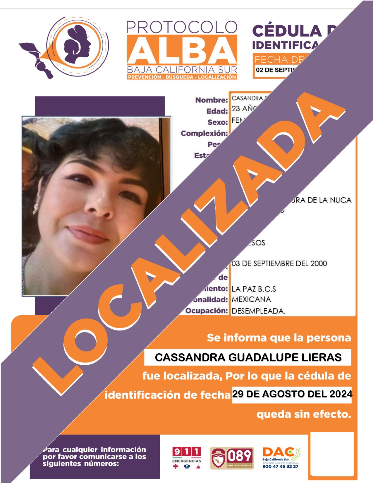 CASANDRA GUADALUPE LIERAS MARTÍNEZ